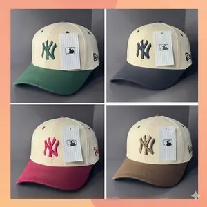 Black LA Dodgers New Era Cap – Khaki Cotton Trucker Hat with Adjustable Strap, Urban Hiphop Fashion Meets MLB Spirit