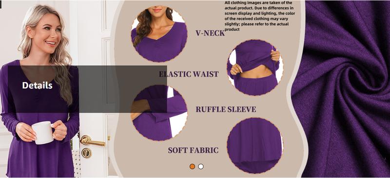 Womens Pajama Sets 2 Piece Lounge Set Fall Winter Pajamas Loose fit version Slim model Womens Pajama Sets 2 Piece Lounge Set Fall Winter Pajamas Loose fit version Slim model