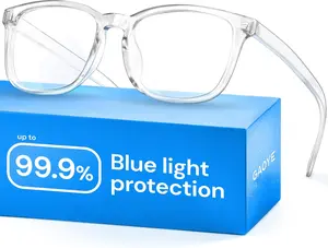 Blue Light Glasses for Computer & Gaming - Anti UV Ray Lenses, Scratch-Resistant & Comfort Fit