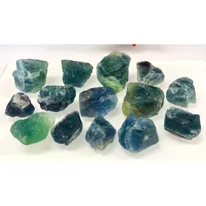 2 lbs Natural Blue Green Fluorite Rough Crystal Raw