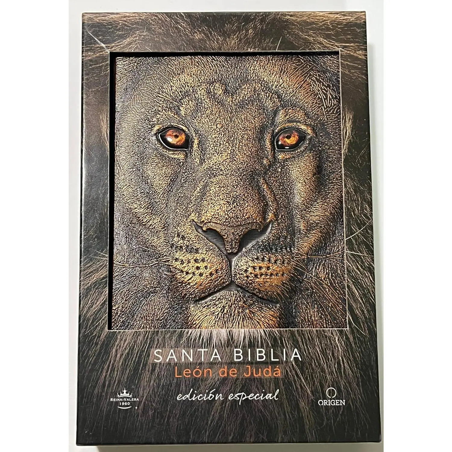 Biblia RVR 1960 Letra grande León de Judá edición especial bronce / Spanish Bible RVR 1960 Large Print Imitation Leather Lion of Judah Special Edition (Spanish Edition)