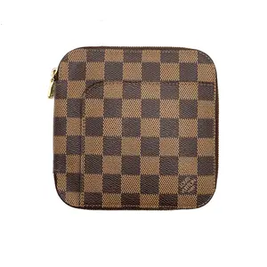 Pre-owned Louis Vuitton Canvas Coated Wallet Olav Organizer Damier Brown #4195