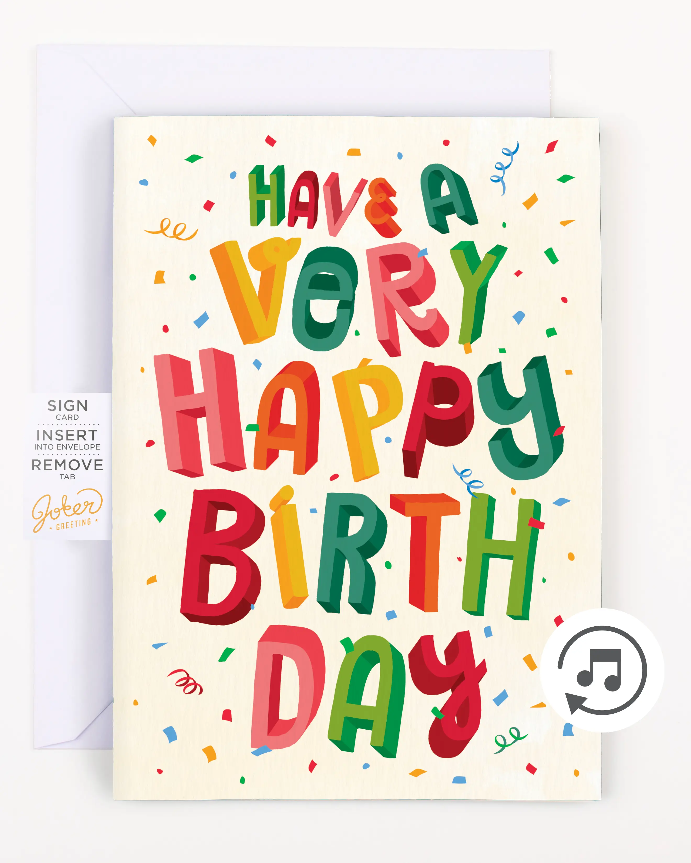 Endless Birthday Farts Card with Glitter
