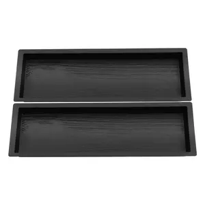 Reusable Wood-Like Paving Mold with Realistic Wood Grain & Safety Rounded Corners, DIY Concrete Path Maker for Walkways, Patios, Garden Sidewalks, Outdoor Courtyard & Yard Improvement