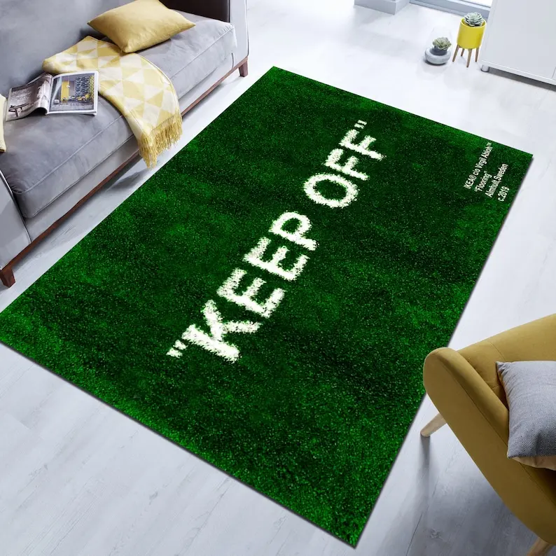Keep Off, Keep Off Rug, Green Rug, Popular Rug,Modern Rug, Aesthetic Rug, Pattern Rug, Area Rug, Living Room Rug, Bedroom Rug,Best Seller