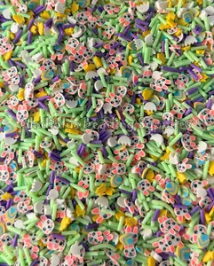 Clay Slices and Resin, Happy Easter Theme, Non-Edible Easter Sprinkle Mix, Spring Easter Polymer Clay, Fake Sprinkles, Nail Art Supplies, Shaker Mix, Bunny,