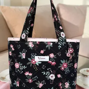 Sweet Floral Quilted Tote