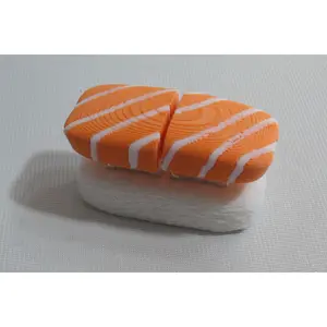 Sake Nigiri Fidget Clicker - Compact & Quirky Design Inspired by Delicious Salmon Nigiri for Stress Relief and Fun Sushi Vibes