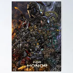For Honor Poster, games Wall Art, warden Home Decor, games, warden, for honor, shugoki, nobushi, aramusha, orochi, Printed