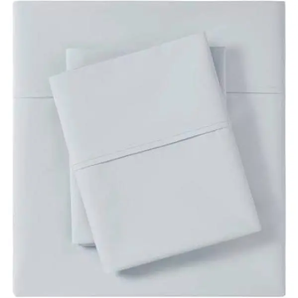 Madison Park MP20-5391 King Size Cotton Percale Sheet Set - Breathable, Durable, Light Brushing Process, Moisture Absorbing, Grey, for Cooling Sleep, Percale Sheets