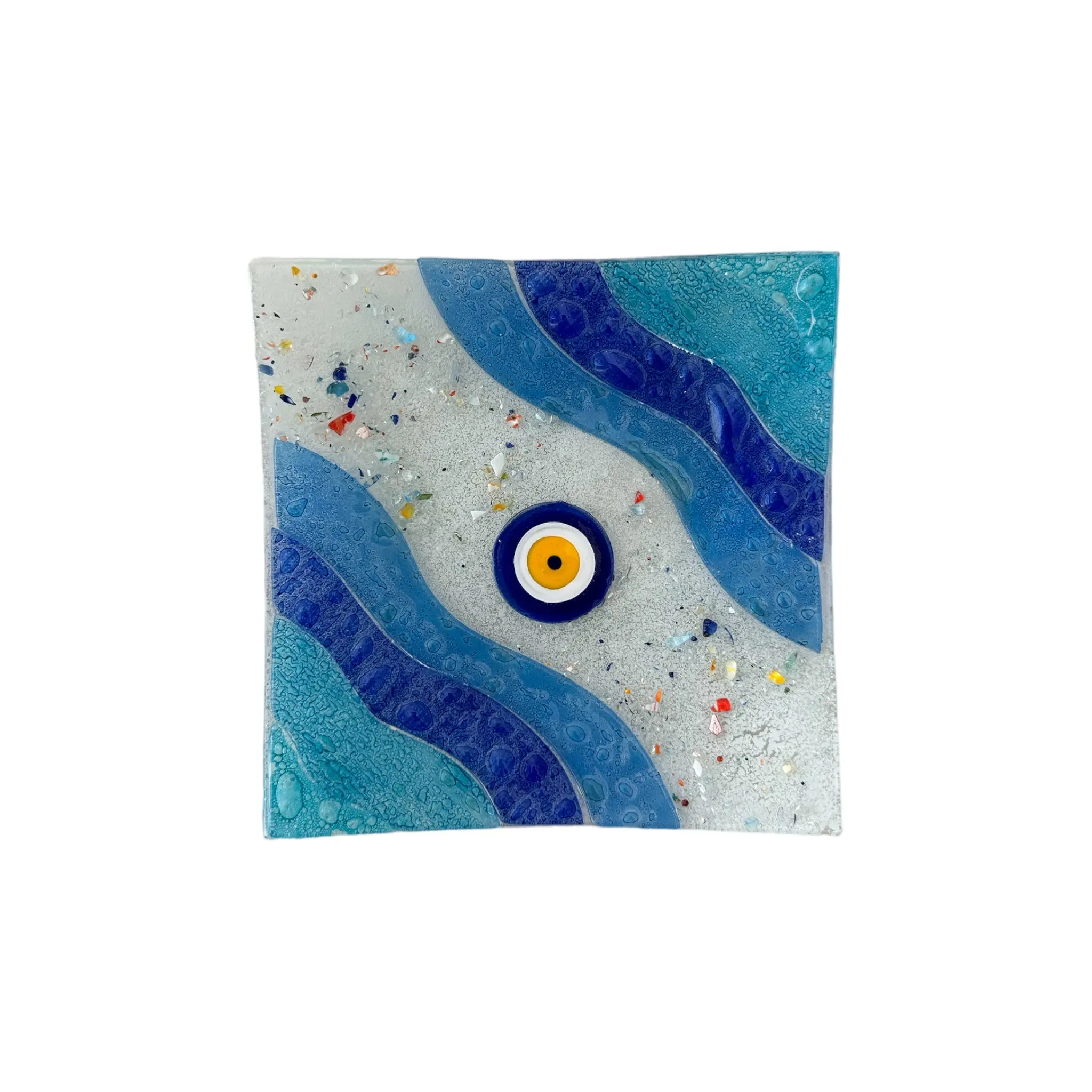 Fusion Art Plate Glass Handmade