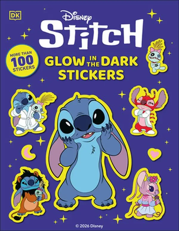 Disney Stitch Glow in the Dark Ultimate Sticker Book -- DK, Paperback