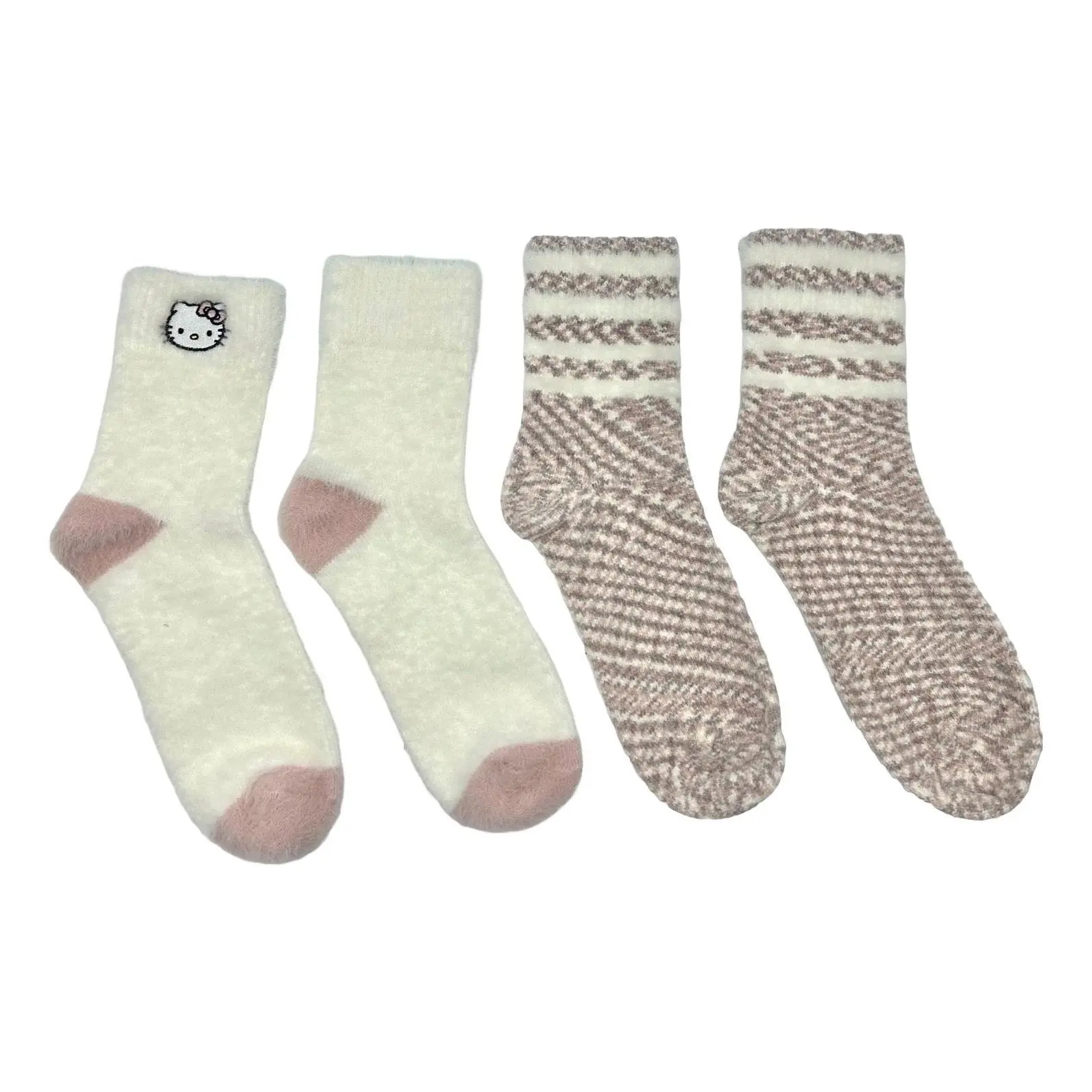 Ladies' Set of 2 Character Cozy Crew Socks