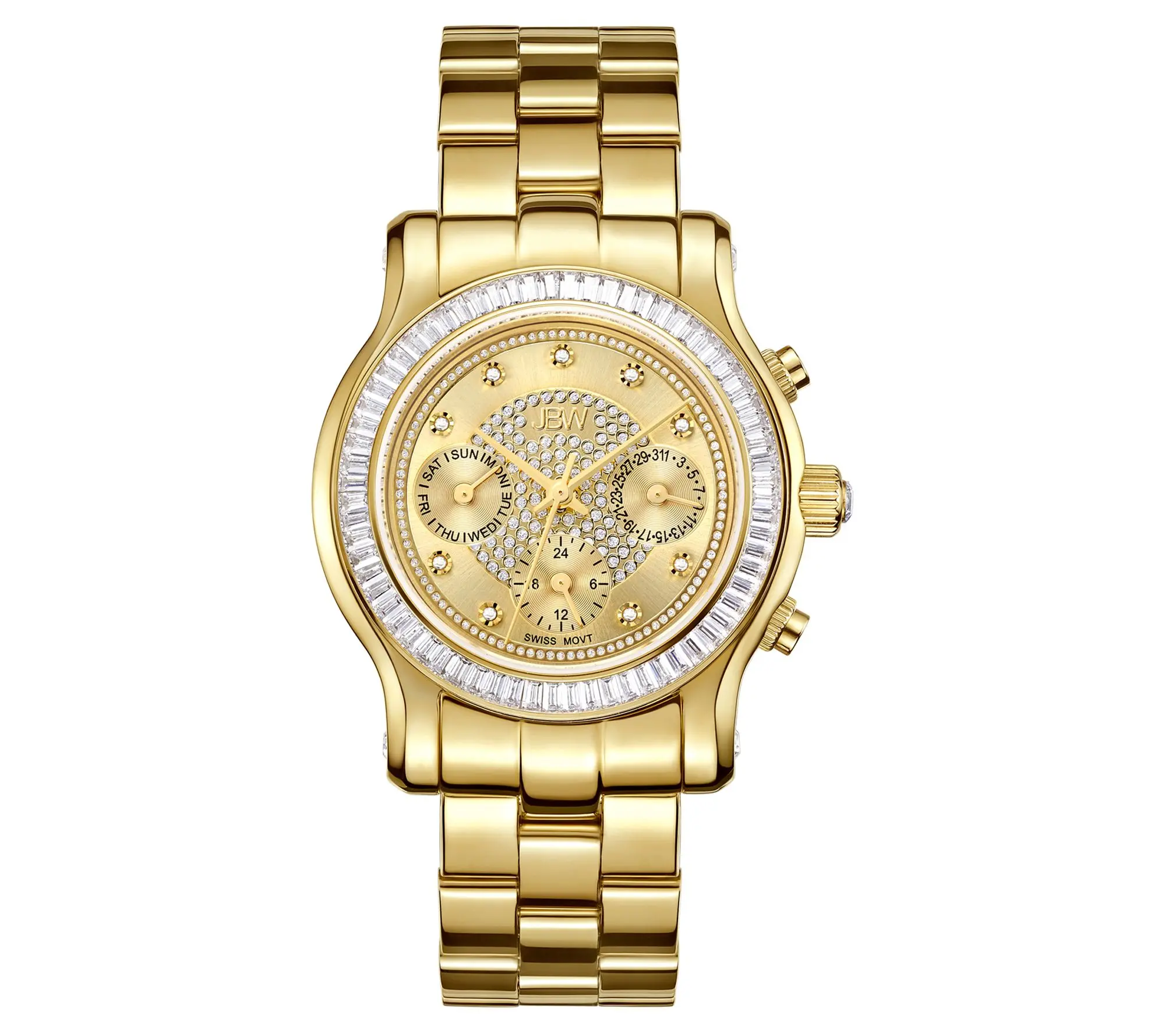 JBW Women's Laurel 18K Gold Plated Diamond Watch