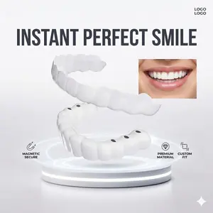 Perfect Smile Kit [3 Pairs] Snap On Veneers - Best Gift forMen & Women - Natural Look Cosmetic Teeth for DailyConfidence