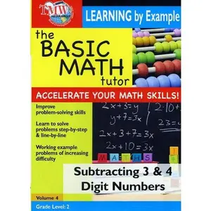 Basic Math Tutor Subtracting 3 & 4 Digit Numbers  [DVD Video Disc]