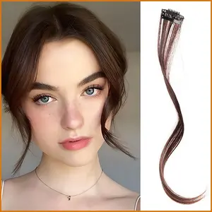 WigFinds Co. Dragon Beard Long Bangs Wig Double Temples Air Wig Lengthened On Both Sides With Bangs On The Temples