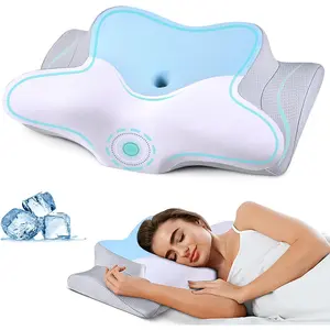 Cervical Pillow for Neck Pain Relief, Contour Memory Foam Pillows for Sleeping Cooling Neck Support Pillow Odorless Ergonomic Pillow Orthopedic Bed Pillow for Side Back Stomach Sleepers Ylekto