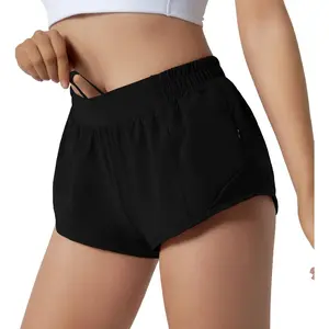 Running Shorts for Women,Quick Dry Athletic Sports Shorts Lightweight Active Workout Gym Shorts with Zip Pocket