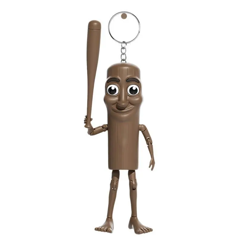 Unisex Wooden Movable Joint Figure Set - No-Frills Stress Relief Toy, Collectibles, Assembly-Disassembly Toy, Mini Hanging Decoration for 3+ Years Old