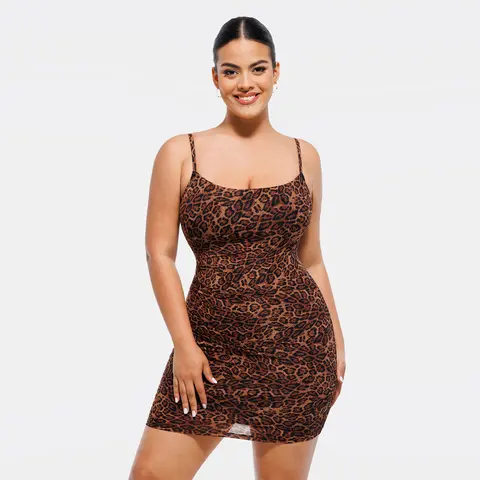 Popilush Casual Dresses for Women Ruched Bodycon Mini Dress with Built in Shapewear Party Club Night Out Outfits Overall Style Formal Womenswear-Creator Live
