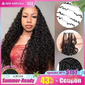 [NEW ARRIVAL] ISEE HAIR Crochet Human Hair Designed for Miracle Knots Pre Separated 50g/Pack Knotless Boho Braids Vacation Hair Plush Texture Time Saving Wear Summer Vibe #ISEECrochetNewArrivals #SummerVibes