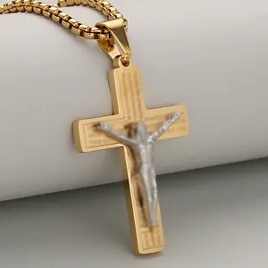 Premium Mens Hiphop Cross - Waterproof Tarnish-Free Stainless Steel Luxury Jewelry