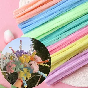100 pieces of plush lines, school home art aesthetics puzzle toys, creative enthusiasts, handmade DIY materials, craft supplies