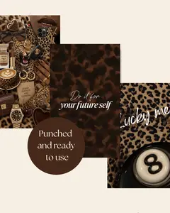 Agenda Planner Dashboard Inserts or Cover Set A5 A6 A7 Animal Print