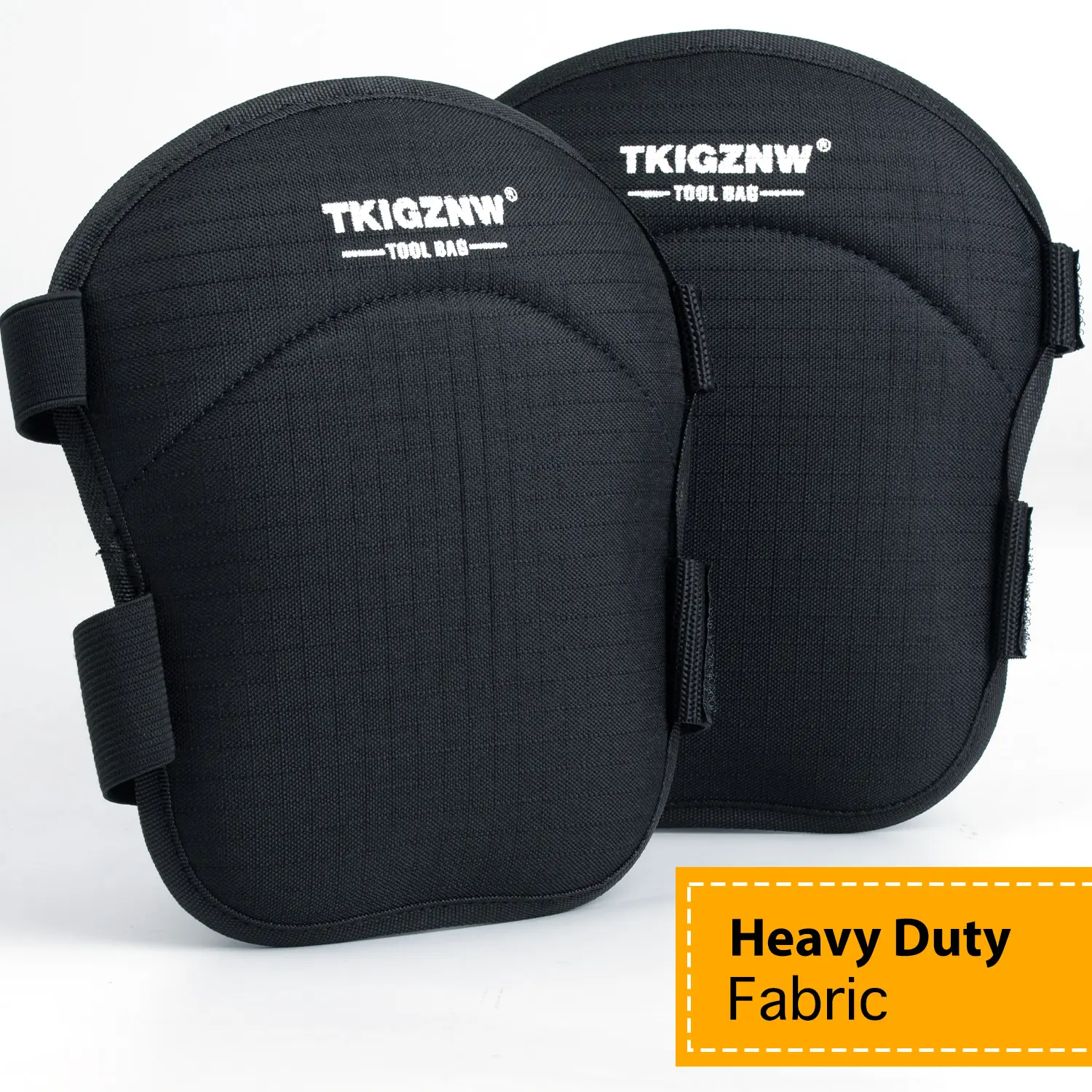 TKIGZNW Heavy-Duty Foam Padded Knee Pads with Adjustable Straps, Black Safety Equipment for Gardening & Hardware Tasks