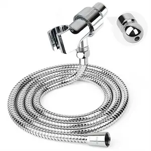 Klabb K-3 Stainless Steel Shower Set - 79 Inch Hose with Adjustable Arm and Headrest Flexible Stainless Steel Shower Hose High Pressure Massage Shower Head with Filter
