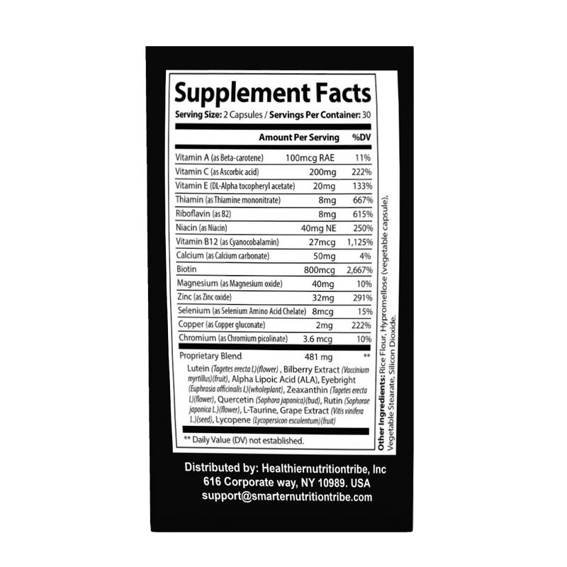 Xcentials Zooone Eye Health Supplement - Essential Vitamins & Minerals for Healthy Vision - 60 Capsules - Supports Night Vision & Reduces Age-Related Diseases - Healthcare & Fitness