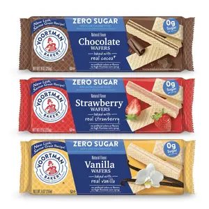 Voortman Bakery Sugar Free Wafers Variety Pack | Chocolate, Strawberry, Vanilla | 3 Pack Voortman Bakery Sugar Free Wafers Variety Pack | Chocolate, Strawberry, Vanilla | 3 Pack