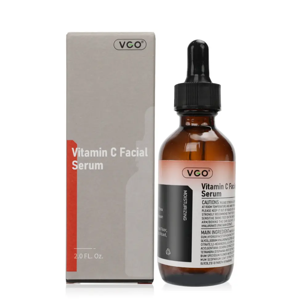VGO Vitamin C Facial Serum 30g - Infused with 10% Vitamin C Hyaluronic Acid Vitamin E for Hydrating & Repairing All Skin Types