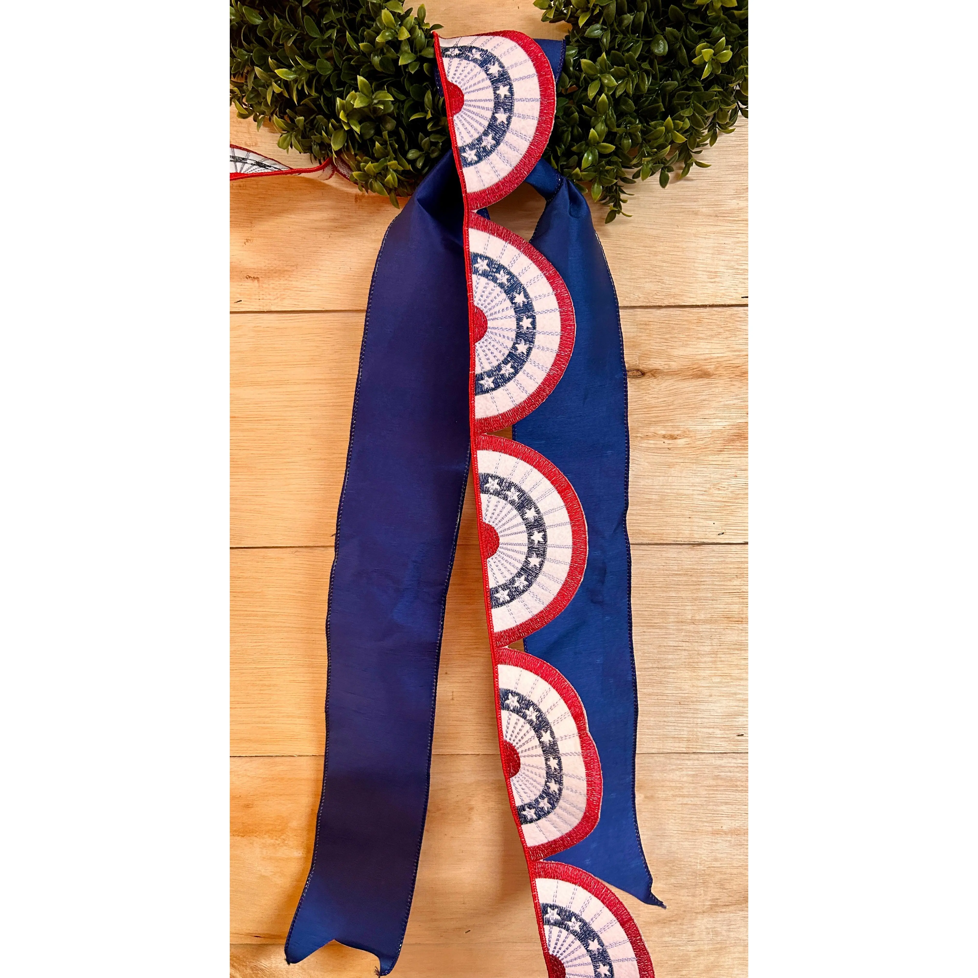 D. Stevens 4 Inch By 5 Yard Americana Bunting Felt Embroidered Garland