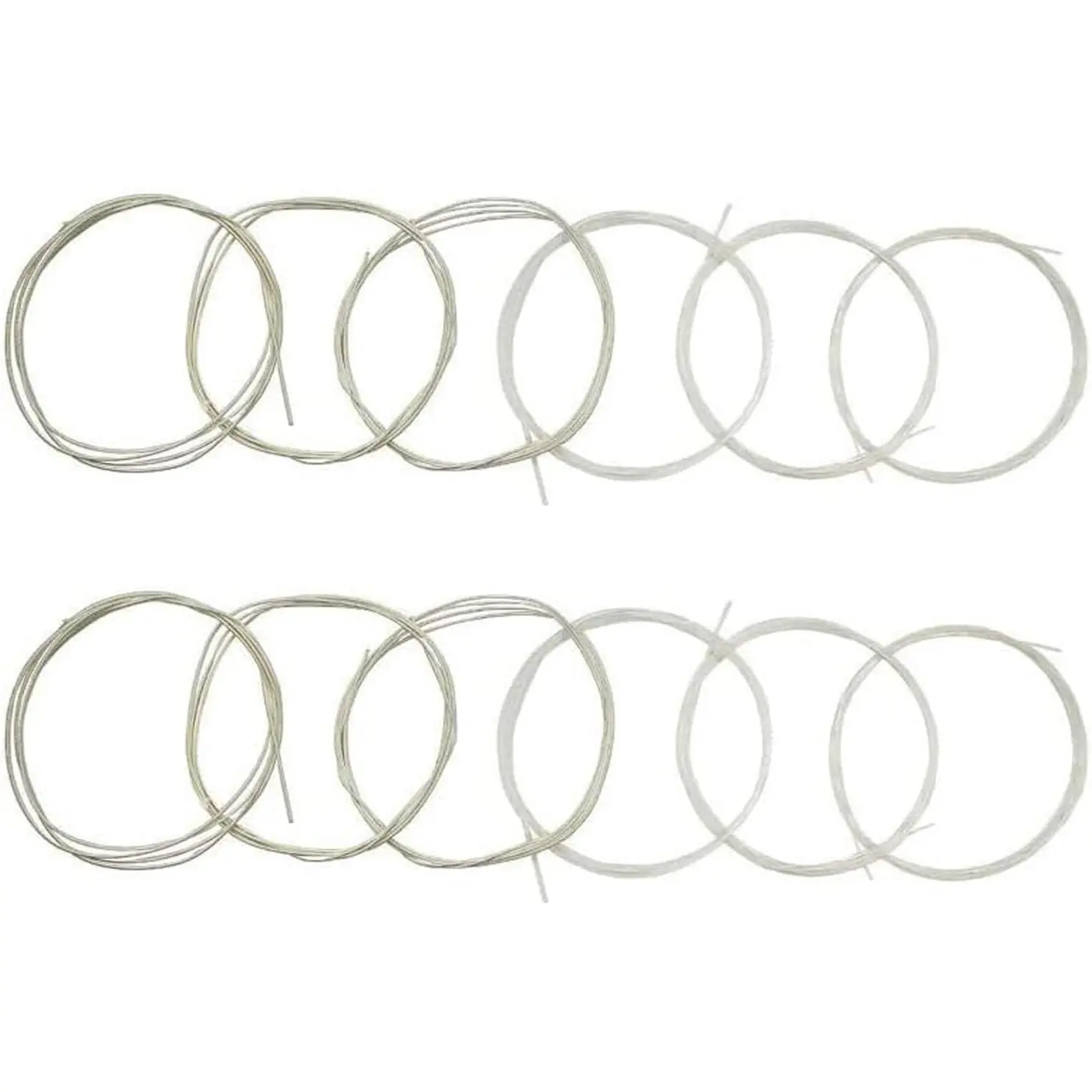 2 Sets of 6 String Guitar Strings Replacement , Nylon String for Classical Guitar Learners and Performers, Include 3 count Clear Nylon and 3 count Core Alloy Winding