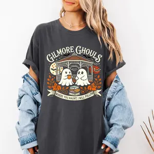 Cute Gilmore Ghouls Tshirt, Ghost Parody Halloween Tee, Fall Shirt for Gilmore Girl Fans, Halloween Shirt, TV Show Fan Tee