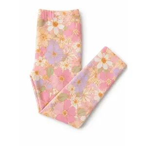 What's Up Buttercup Leggings - High Waist Leggings Comfortable Fit For Kids Ideal For Everyday Wear - Stretchy Fabric