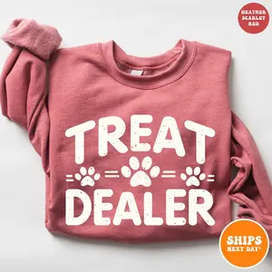 Treat Dealer Crewneck Sweatshirt | Dog Shirts for Mom | Dog Mom Shirt | Golden Doodle | Pet Lover Gift | Dog Owner Gift | Fur Parent Gift