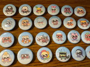Dandy’s World Buttons, Dandys World Character Pinback Button, Bag Accessories Cute Pins – Kawaii Accessory for Bags, Jackets, Lanyards & Gifts, Cute Collectible Decor for Fans