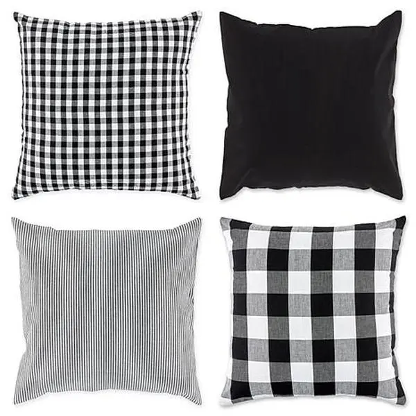 Design Imports Assorted Pillow Covers Set of 4