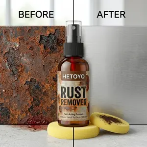 Button nozzle rust remover spray: Highly effective at dissolving rust and removing oxide stains from metal parts.