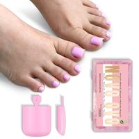 Sharp Square Pure Color Toe Pink