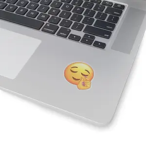 ‘Clock It’ Emoji Sticker – Cute Baddie Aesthetic Vinyl Decal for Phone, Laptop & More