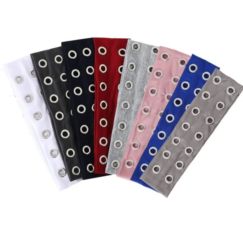 8PCS Grommet Headbands for Women Trendy Y2K Hair Accessories: Cute Eyelet Head Bands for Women's Hair Fashion Hairbands