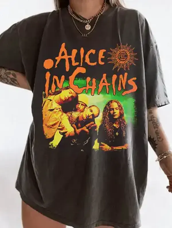 Vintage Hot Alice In Chains Band Member Men S-5XL Tee Unisex Shirt, Retro Alice In Chains Tee Gift, Gift For Her, Music Tour Shirt, vintage Graphic Tee, Gift for men and women Tshirt, Hoodie and Sweatshirt