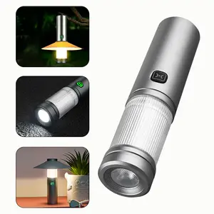 3-in-1 Waterproof LED Camping Lantern, USB Rechargeable Flashlight for Hiking, Hurricane & Power Outage Emergency