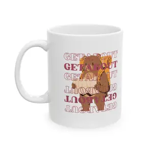 Getabout Bear Ceramic Mug, (11oz, 15oz)
