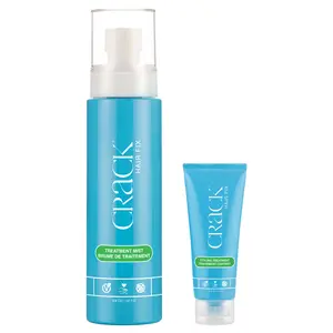CRACK Crack Hair Fix Moisturizing Mist Spray & Styling Treatment for Dry Frizzy Thermal-Damaged Hair 6 oz & .75 oz Anti-Frizz Repair Ultra Lightweight