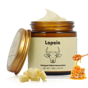 Lopeie Whipped Grass-Fed Beef Tallow Honey Balm - 4.23 Oz,Moisturizing Cream for Soft, Smooth Skin - Handmade All-Natural Moisturizer - Lavender,hydrating, comfort, moisture boost cream, luminous firming cream, body care, hydrating dry skin